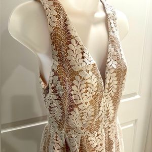 All of My Heart White Lace Skater Dress - Lulus - Size M